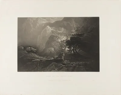 John Martin, Moses and the Burning Bush, from Illustrations of the Bible