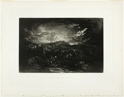 John Martin, Fall of the Walls of Jericho, from Illustrations of the Bible