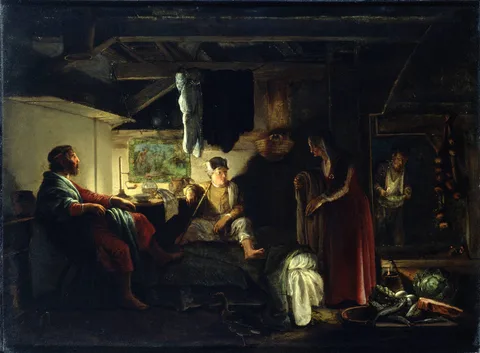Adam Elsheimer, Jupiter and Mercury at Philemon and Baucis