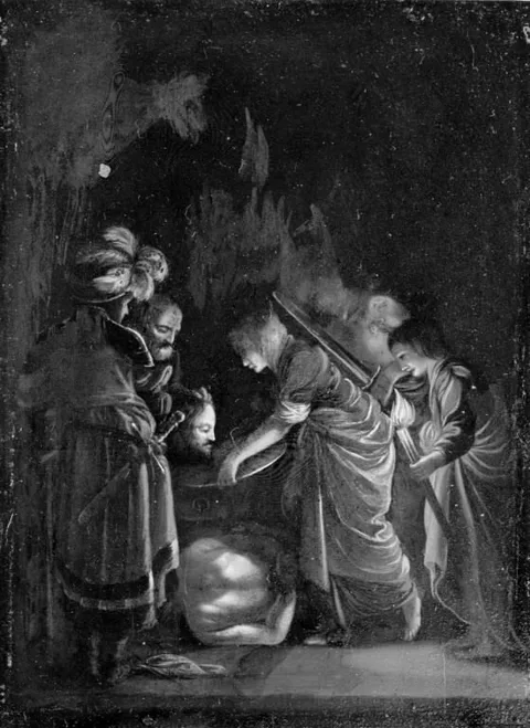 Adam Elsheimer, The Presentation of the Head of Saint John the Baptist, Night