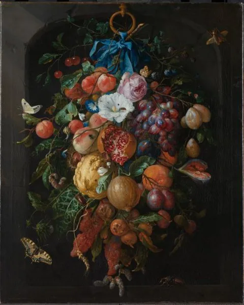 Jan Davidsz. de Heem, Festoon of Fruit and Flowers