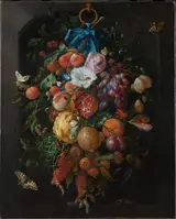 Jan Davidsz. de Heem, Festoon of Fruit and Flowers