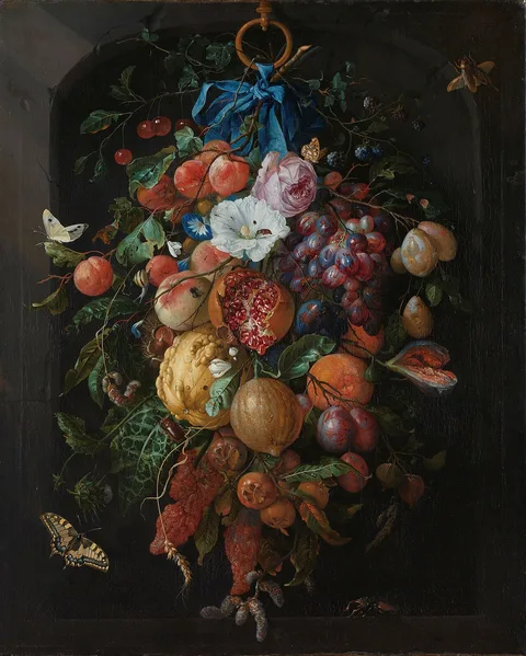 Jan Davidsz. de Heem, Festoon of Fruit and Flowers