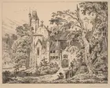 Carl Blechen, The Monastery in the Forest