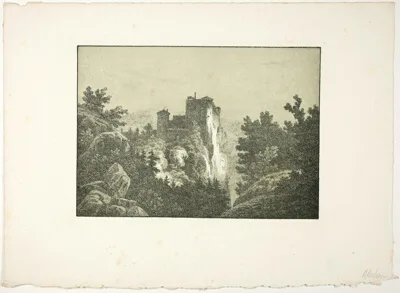 Carl Blechen, Ruins of a Castle