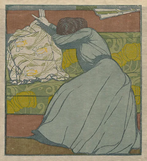 Max Kurzweil, Cushion (Martha Kurzweil Seated on a Divan)