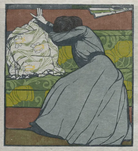 Max Kurzweil, The Cushion (Martha Kurzweil Seated on a Divan)
