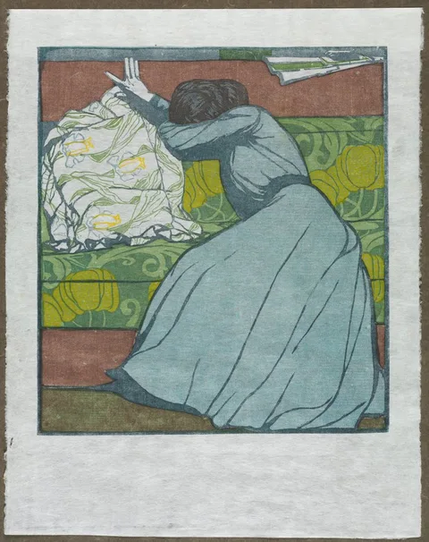 Max Kurzweil, The Cushion (Martha Kurzweil Seated on a Divan)