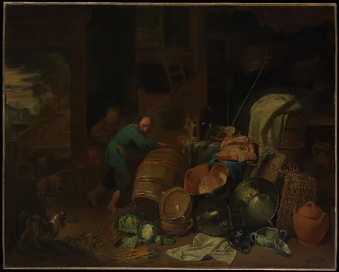 David Ryckaert III, Rustic Interior