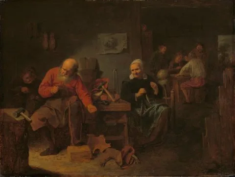 David Ryckaert III, Interior of a Cobbler’s Shop