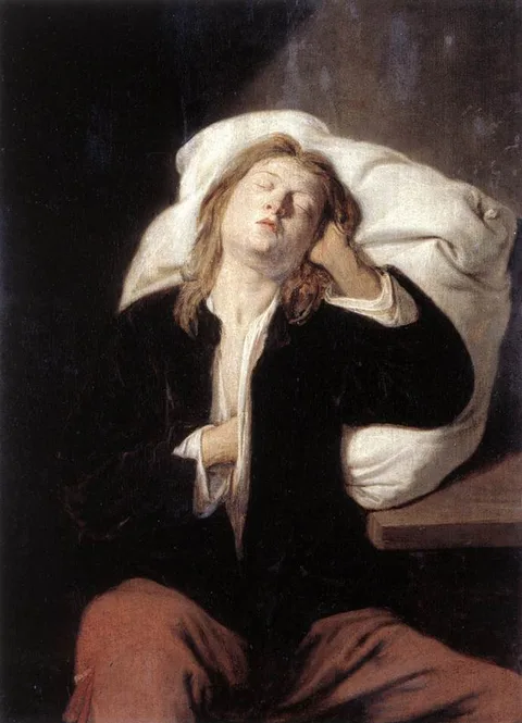 David Ryckaert III, Man Sleeping