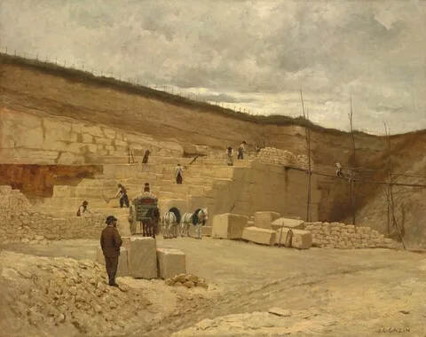 Jean-Charles Cazin, The Quarry of Monsieur Pascal near Nanterre
