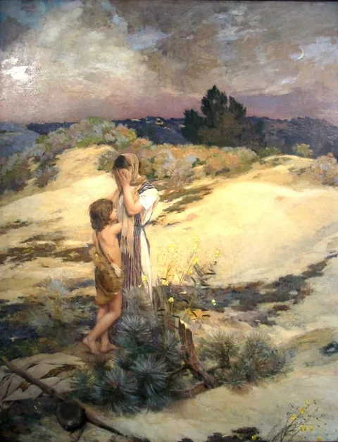 Jean-Charles Cazin, Hagar and Ismael