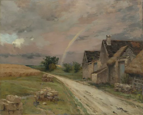 Jean-Charles Cazin, The Rainbow, Achères la Forêt