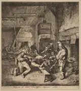 Cornelis Dusart, Violin Player Seated in a Tavern