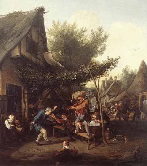Cornelis Dusart, Village Feast
