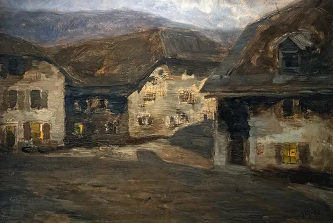 Guglielmo Ciardi, Mountain farmhouses in Asiago