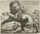 Abraham Hondius, Leeuw en slang in gevecht