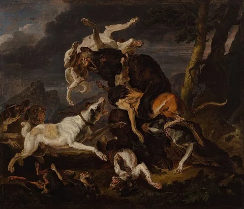 Abraham Hondius, Bear hunting