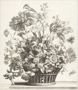 Jean-Baptiste Monnoyer, A Basket of Spring Flowers