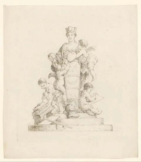 Bernhard Rode, Allegorie van de kunsten