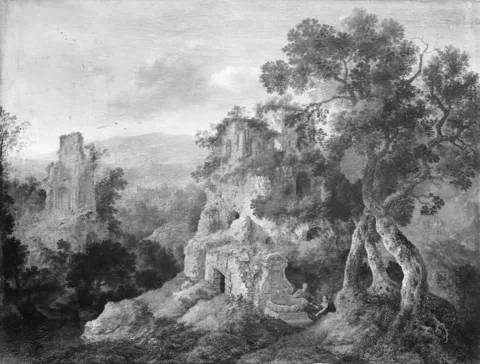 Jan Griffier I, Fantasy of Mountain Scenery