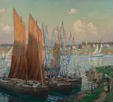 Wilson Henry Irvine, Summer Day at the Harbor
