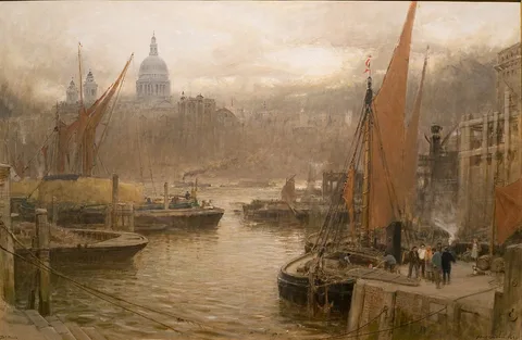 Albert Goodwin, Saint Paul's from the South