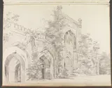 William Hodges, A View of a Mosque at Rajemahel [Rajmahal]