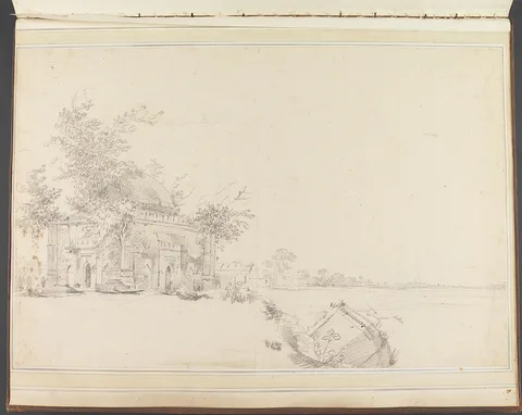 William Hodges, View of a Mausoleum at Rajmahal