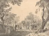 William Hodges, A View of the Mosque at Chunar Gur (the Gateway), [Chunangarh]