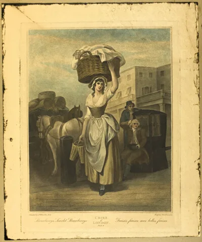 Francis Wheatley, Strawberries, Scarlet Strawberries, Plate 9 from The Cries of London