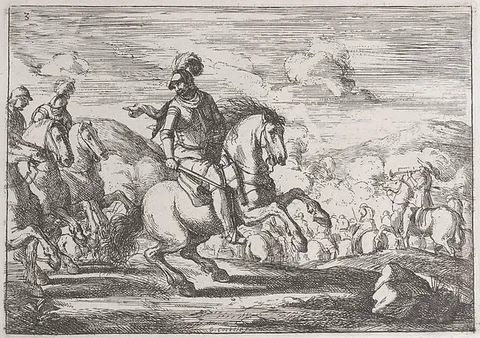 Jacques Courtois, Plate 3: the charge is ordered