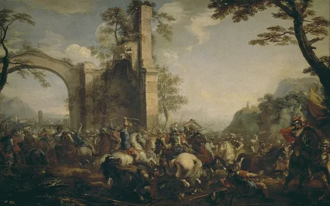 Jacques Courtois, Battle between Christians and Moslems