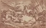 Philip James de Loutherbourg, Animals in a Stable