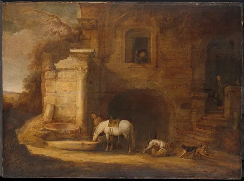 Simon de Vlieger, The falconer's homecoming