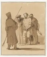 Gerbrand van den Eeckhout, Christ Bound between Two Soldiers and a High Priest