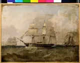William Adolphus Knell, HMS 'Pearl' capturing the 'Vengador'