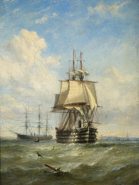 William Adolphus Knell, HMS Marlborough and Minotaur