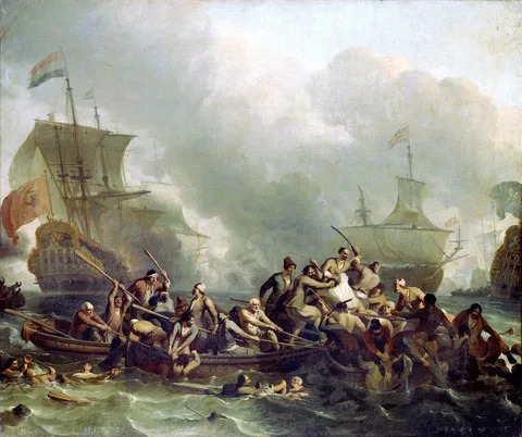 Ludolf Backhuysen, The Battle of The Texel, 11 August 1673