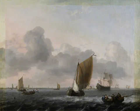 Ludolf Backhuysen, Marine, Choppy Sea