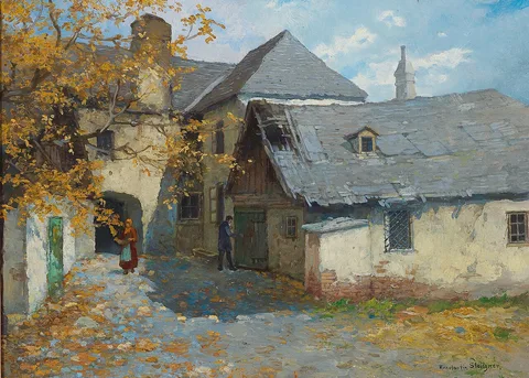 Konstantin Stoitzner, An old courtyard in Sievering