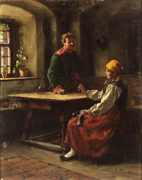 Emil Rau, Officer with Peasant
