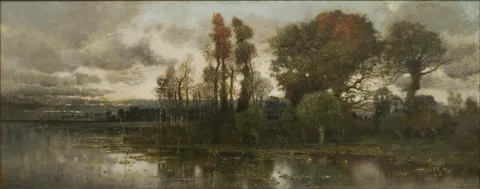 Karl Heffner, Autumn Landscape near Pavia