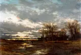 Karl Heffner, Landscape, Evening