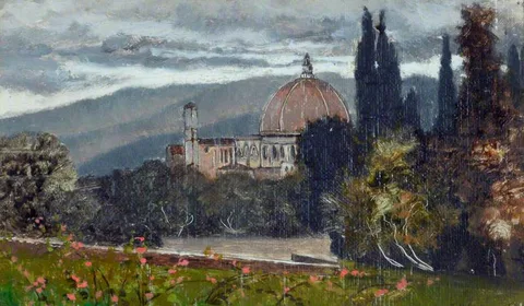 Karl Heffner, Florence, Boboli Gardens and Duomo