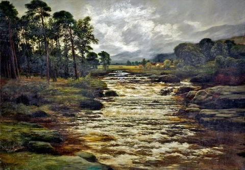 William Beattie-Brown, The River Dochert, at Killin, Perthshire