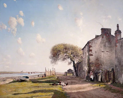 William Page Atkinson Wells, A Lancashire Village, 1908 (Sunderland Point)