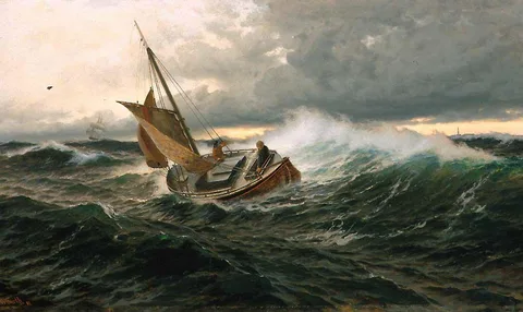 Carl Wilhelm Barth, Pilot Boat in heavy Sea