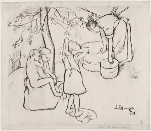 Suzanne Valadon, Toilette des enfants dans le Jardin